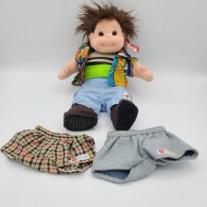 TY Beanie Baby Kid Tumbles 1996 Dressed Tropical Outfit With Xtra Shorts